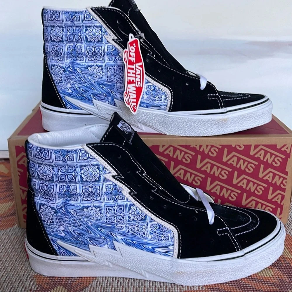 Vans Men’s Sk8-Hi Bolt Liquity Black VN0A5JIVBLK Sneakers